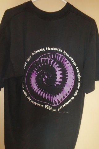 Nine Inch Nails Downward Sprial 1994 Tour Shirt Xl Vintage