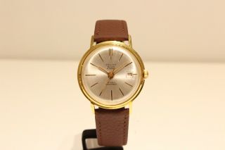 VINTAGE MEN ' S GOLD PLATED USSR RUSSIA AUTOMATIC WATCH 