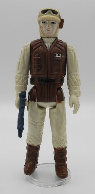 Star Wars Vintage Rebel Soldier Pbp No Coo Dark Brown Body White Face Complete