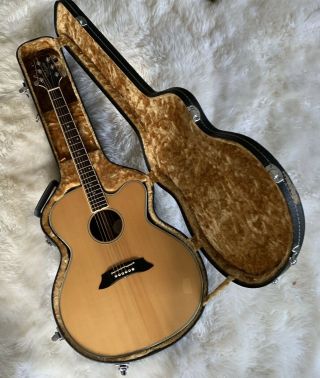 1982 Takamine Ef 381r Electric Acoustic Jumbo Guitar Cut Away Ohsc 381 Vintage