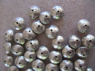 HANDMADE SQUASH BLOSSOM BEADS (12) OUT OF MERCURY DIMES 90 SILVER 4