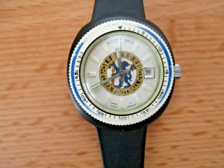 Rare Vintage Mechanical Chelsea Football Club Gent ' s Watch 2
