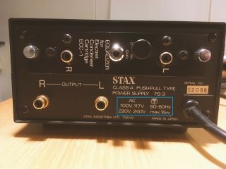 Rare STAX PS - 3 class A RIAA with ECC - 1 Phono stage (for CP - Y,  CP - X) POD - X ECP - 1 2