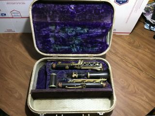 Vintage 1973 Leblanc Noblet Paris France Model 7166 7168 Sn 2249b Wood Clarinet