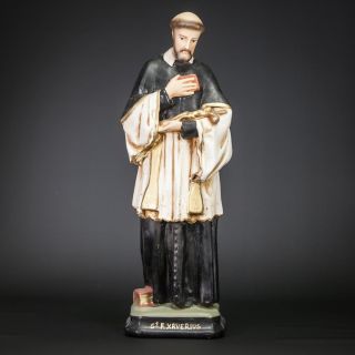 St Francis Xavier | Franciscus Xaverius | Society Of Jesus | Vintage Plaster 16 "