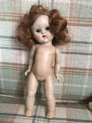 Vintage 8 " Vogue Ginny Strung Doll With Auburn Sidepart Hair