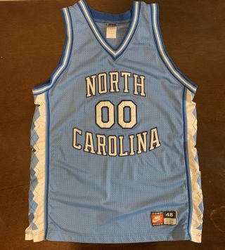 Rare Vintage Nike Unc North Carolina Tar Heels Eric Montross Basketball Jersey