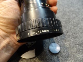 Vintage P.  Angenieux f/ 12 - 120mm 1:2.  2 Zoom Lens C - mount Type 10X12 B 7