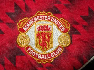 Manchester United Vintage 1990 / 1992 Adidas Track Travel Home Sharp Jacket L/S 3