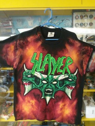Slayer Vintage T Shirt Diabolus On Tour 90s Concert Shirt Winterland Rock