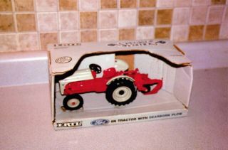 1987 Ertl 1/16 Scale Ford 8n Tractor With Dearborn Plow Special Edition Diecast