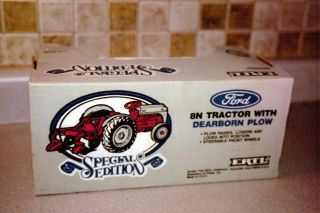 1987 Ertl 1/16 Scale Ford 8N Tractor With Dearborn Plow Special Edition Diecast 3