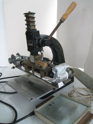 Vintage Heavy Halvorfold Kwikprint Co Foil Stamping Machine N17 944 3
