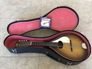 Harmony Stella Vintage Mandolin Chicago Shape With Extra Strings And Case