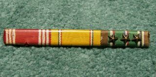 Wwii British Made Ribbon Bar Eto Good Conduct American Defense Ribbons