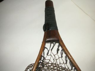 antique 1910 ' s adirondack ny fly fishing stream net rainbow brook brown trout 8