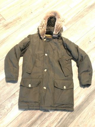 Vintage Woolrich Down Arctic Parka Men’s Medium/small Made In The Usa