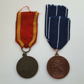 Finland Wwii 1941 - 45 Continuation War Medal & 1941 Medal Of Liberty 2nd Class