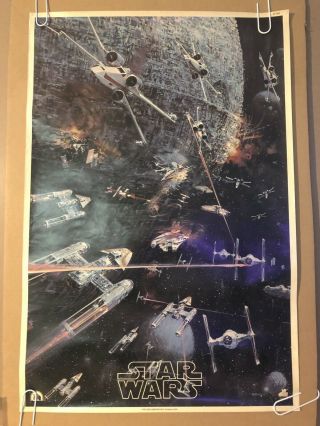 Star Wars Vintage Movie Poster Pin - Up Galaxy Fight 1977 Fox Factors