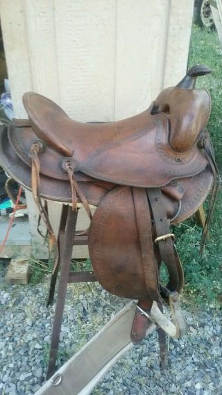 Vintage Bona Allen Western Cowboy Saddle Western Horse Gear,  Decor,  Collectable