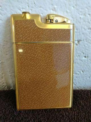 Vintage Evans Lighter Cigarette Case Combo,  Gold And Enamel,  Euc L@@k