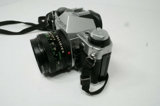 Vintage Canon AE - 1 Camera program with case Black/silver color 7