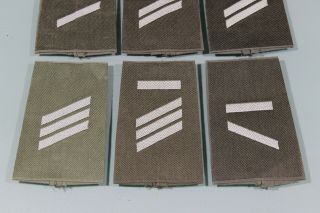 Post WW2 West German Bundeswehr Enlisted Slip On Shoulder Board Ranks Camo F241 3