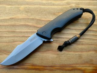 Zieba Knives S3 Rare Custom Finish G10 & Titanium 3.  5 Nitro - V Skull Spacer Usa