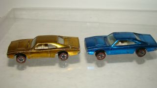 Hot Wheels Vintage Redline 4 - Custom Dodge Charger gold blue red magenta 2