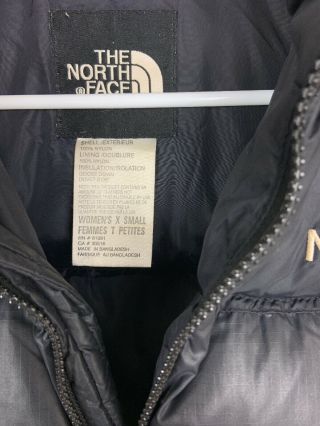 The North Face Women’s Vintage Puffy 700 Down Winter Jacket Black Size XS 3