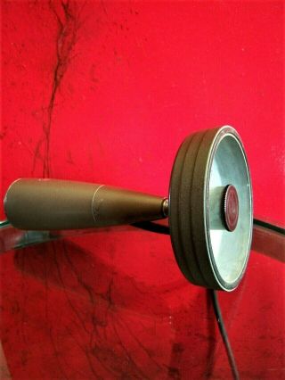 Vintage 1950 ' s RARE R.  C.  A BK - 1A pressure dynamic microphone old w stand J.  F.  K 10