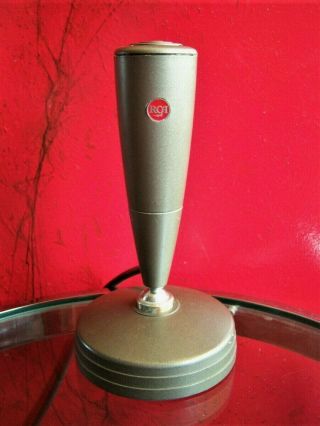 Vintage 1950 ' s RARE R.  C.  A BK - 1A pressure dynamic microphone old w stand J.  F.  K 6