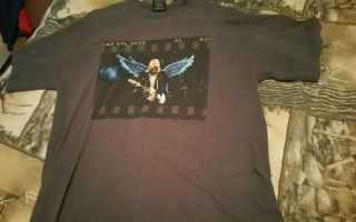 Vintage Kurt Cobain Shirt Rare Giant Nirvana Grunge Angel Wings
