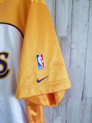 LOS ANGELES LAKERS Basketball NIKE Vintage Sz Xl Warm Up Shooting Jacket White 3