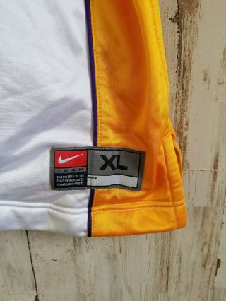 LOS ANGELES LAKERS Basketball NIKE Vintage Sz Xl Warm Up Shooting Jacket White 5