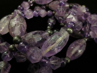 Vintage Sterling Silver and Amethyst Necklace 2