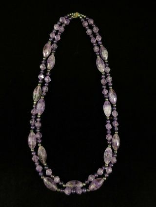 Vintage Sterling Silver and Amethyst Necklace 4