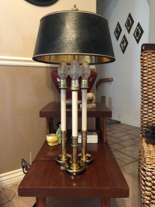 Vtg Brass Stiffel French Bouillotte Lamp