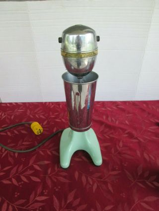 Vintage Hamilton Beach Milkshake Machine Mixer Model 33 Green