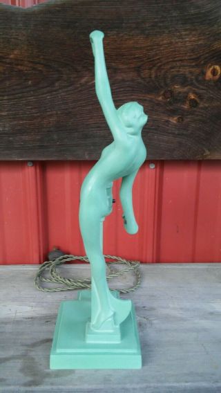 1930 ' S ART DECO FRANKART NUDE NYMPH L - 237 RARE HARD TO FIND CLASSIC MODERNISM 2