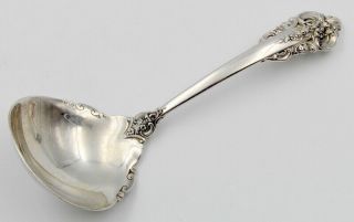 Vintage Wallace Sterling Silver Grand Baroque Solid Gravy Ladle Nr 6003