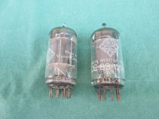 A pair vintage Telefunken 12AX7 (ECC83) tube made in west Germany 2