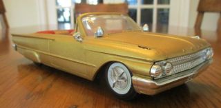 Vintage 1961 Ford Galaxie Convertible Model Car Kit Built In 1961 Customized