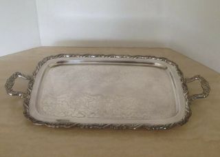 Vintage Wm.  A.  Rogers Antique Silver Serving Tray