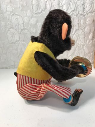 Musical Jolly Chimp Battery Operated Vintage Japan Tin Toy w Box & Tag 3