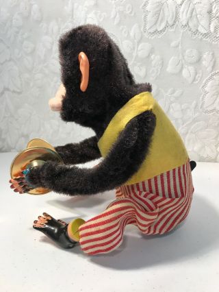 Musical Jolly Chimp Battery Operated Vintage Japan Tin Toy w Box & Tag 5