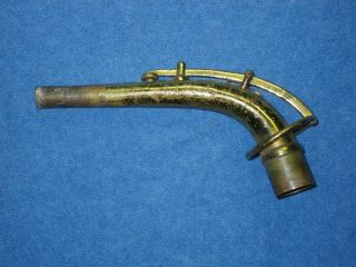 Vintage Alto Saxophone Neck - Brand Unknown - 24.  5mm Tenon