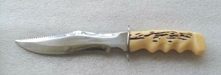 Vintage Scubapro Diving “the Knife” 12.  5 " Long With 7.  75 " Blade Made In Italy