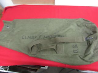 Wwii Us Army Duffle Bag Named Dated 1944