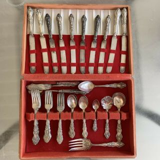 Moselle Silverplate 43 Pieces—pat 4.  10 - 06–international Silver Co—box